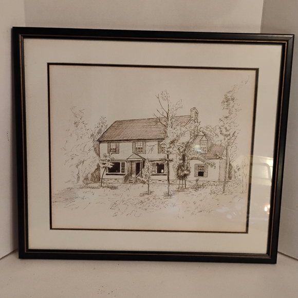 Merribe Needle Arts & Crafts Other - Merribe Needle Arts & Crafts Custom Framed Drawing